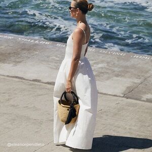 DISSH Milano White Cotton Midi Dress NWT